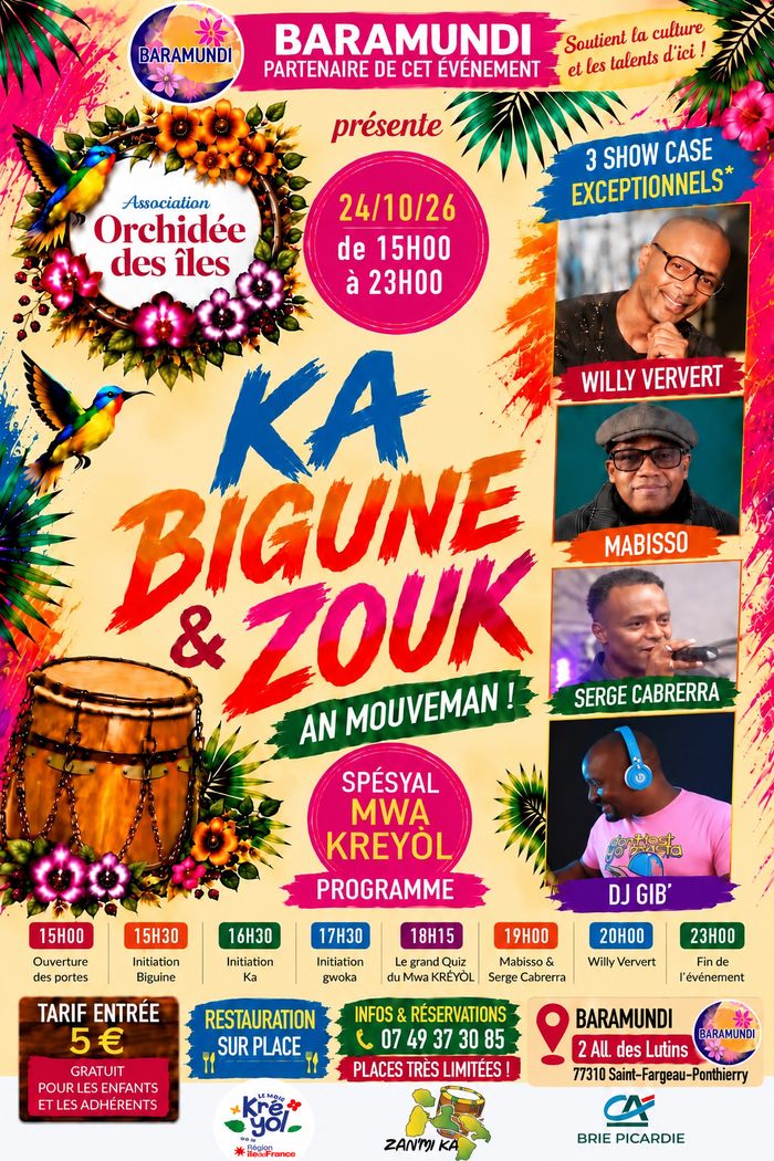 “Ka、Biguine 与 Zouk——克里奥尔月大早午餐”