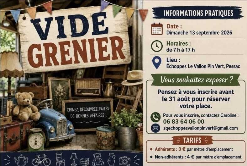 Vide-grenier des Échoppes, du Vallon et du Pin Vert