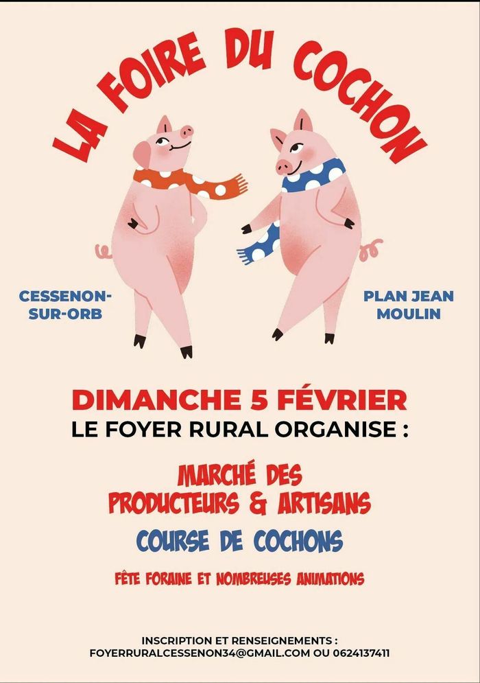 Fête du cochon: Course des cochons et Marché de producteurs