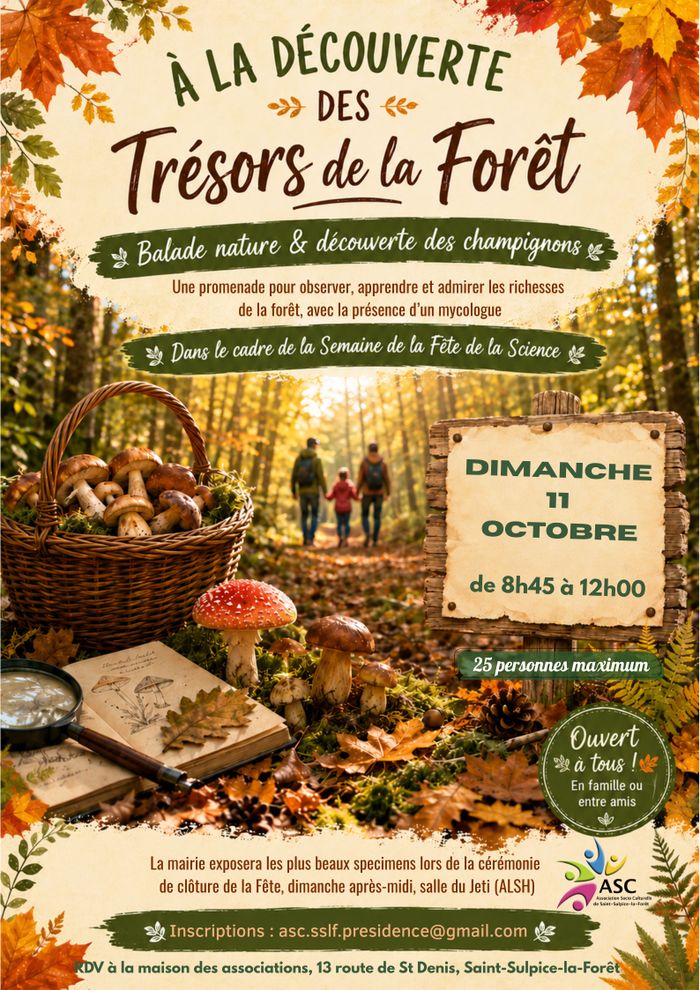 Fête de la Science : Sortie champignons avec l'ASC