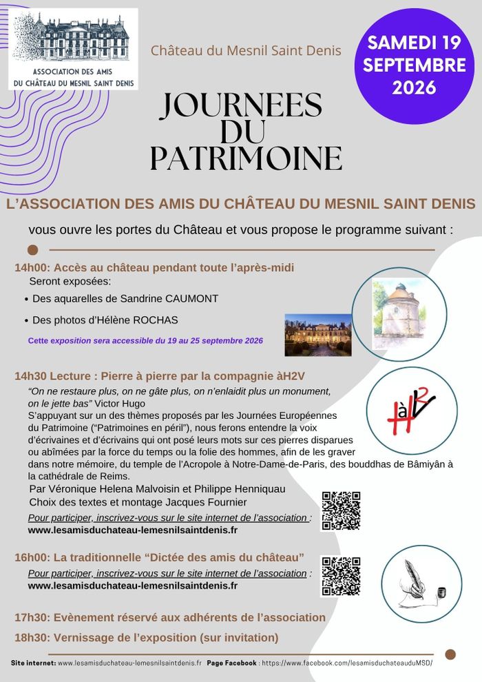 Visite libre au Château du Mesnil Saint Denis