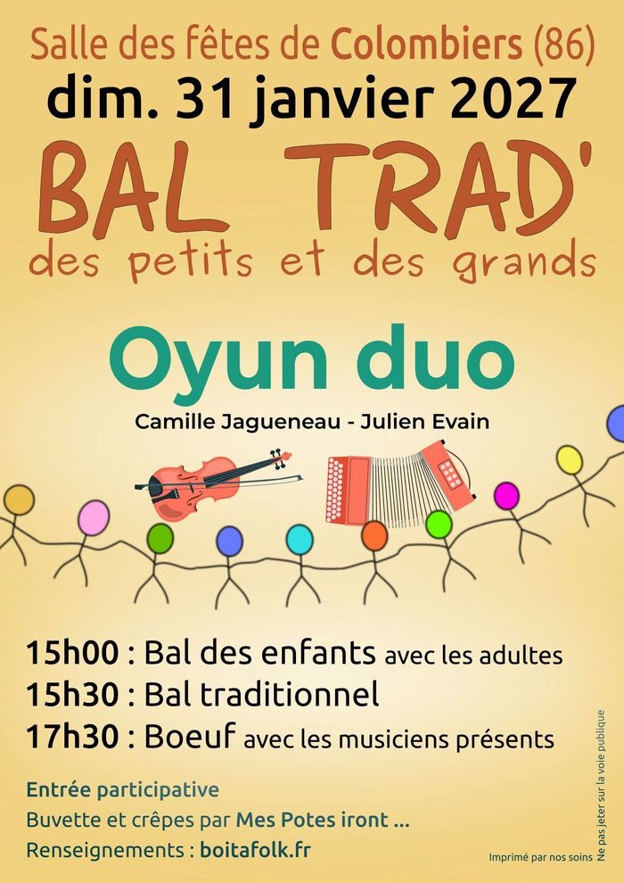 Affiche — Bal trad' des petits et des grands