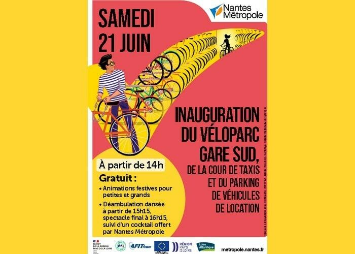 Inauguration du Véloparc Gare sud