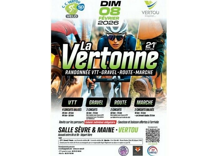 La Vertonne - Randonnée VTT - Gravel - Route - Marche