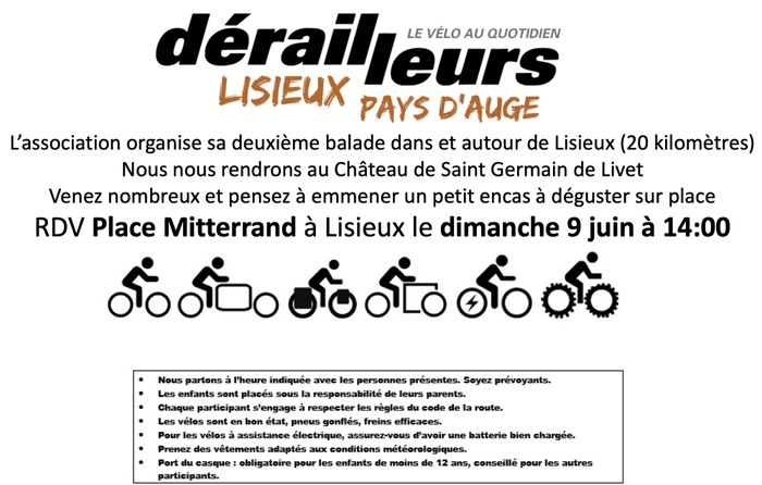 Balade à vélo de Lisieux au château de St-Germain-de-Livet