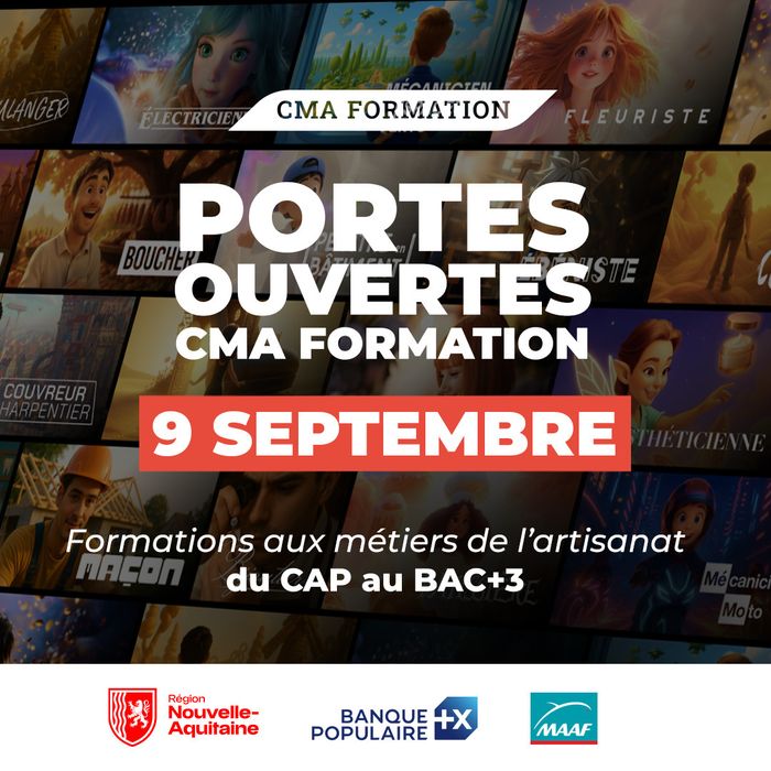 JPO de rentrée sur les sites de CMA Formation Niort et Parthenay
