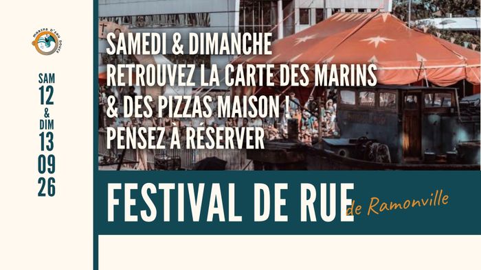 Affiche, FESTIVAL DE RUE DE RAMONVILLE > les marins d'eau douce