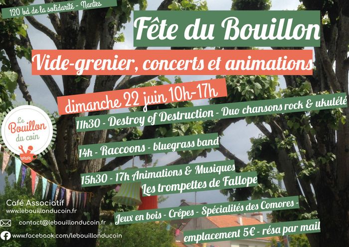 Fête du Bouillon - Vide grenier festif - Concerts & Animations