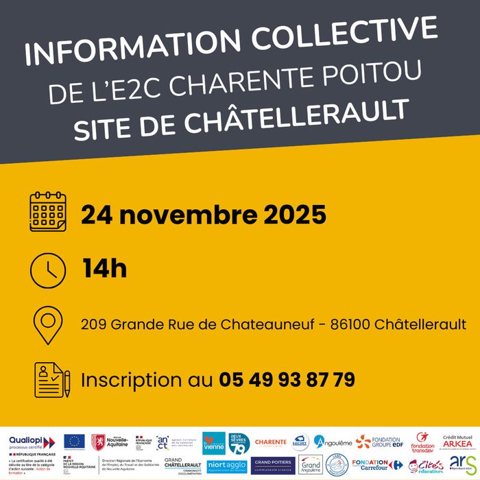 Présentation de l'E2C aux jeunes de 16 à 35 ans avec des échanges sur l'accompagnement, les stages, l'insertion puis inscription à l'École !