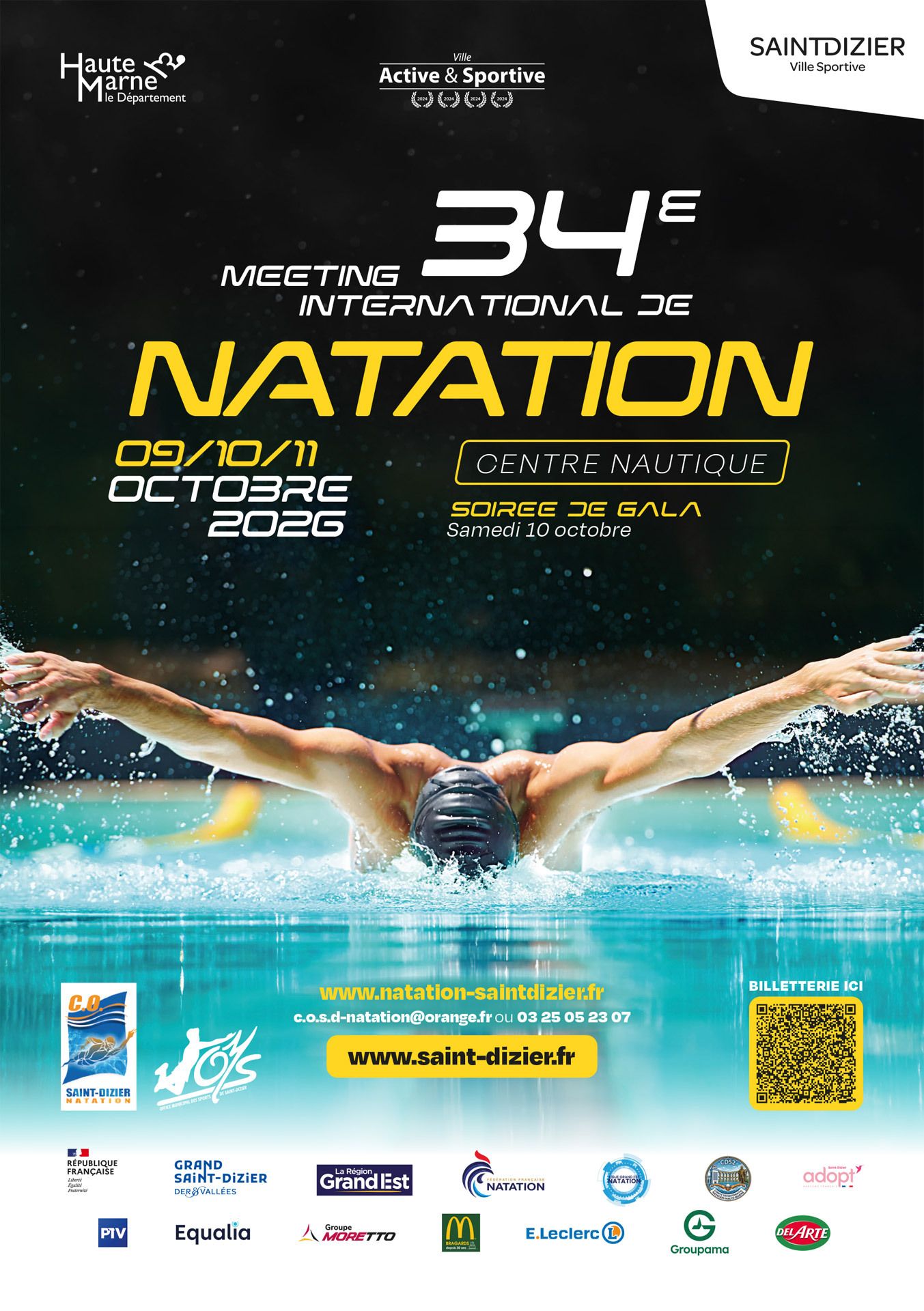 34e Meeting international de natation de Saint-Dizier