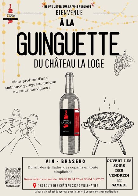 Bienvenue à la Guinguette du Château La Loge