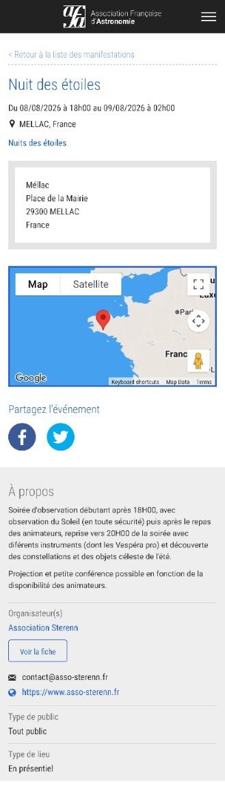Nuit des étoiles