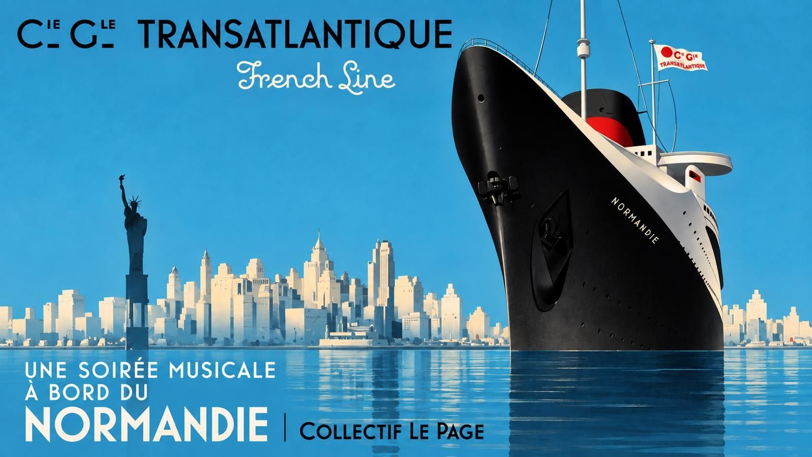 Une soirée musicale à bord du Normandie