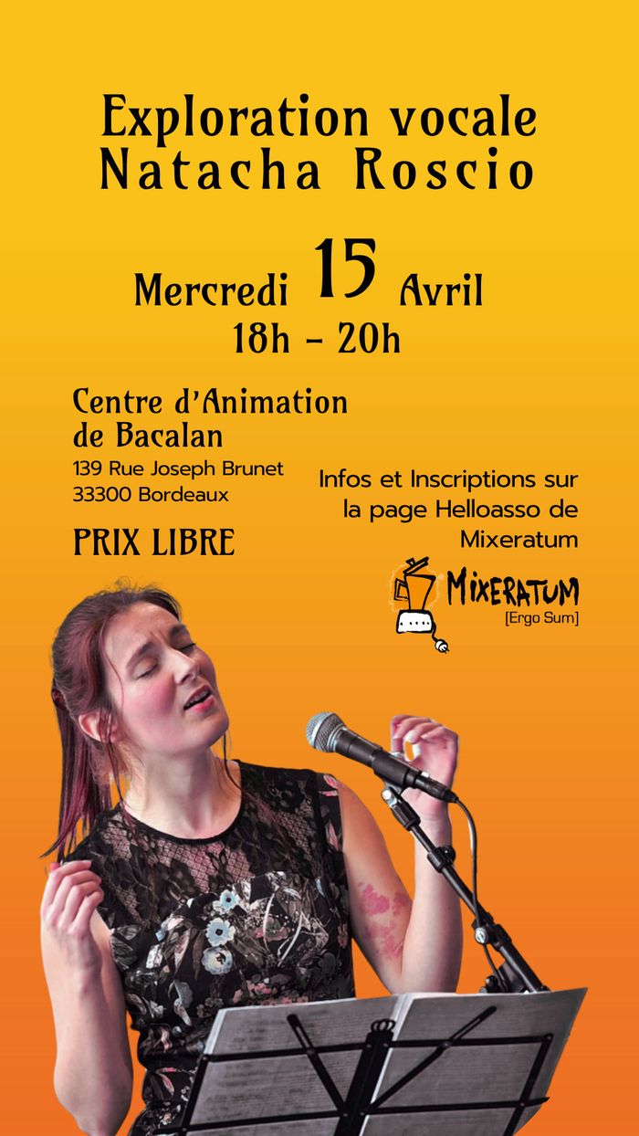 Atelier d'exploration vocale - Mercredi 15 avril