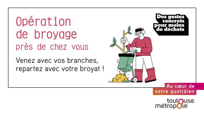 Opération gratuite de broyage de déchets végétaux - Samedi 5 septembre