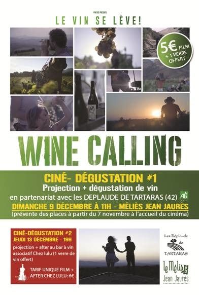 (CINÉ-DÉGUSTATION #1) WINE CALLING – 2 SÉANCES AVEC DÉGUSTATION DE VIN !