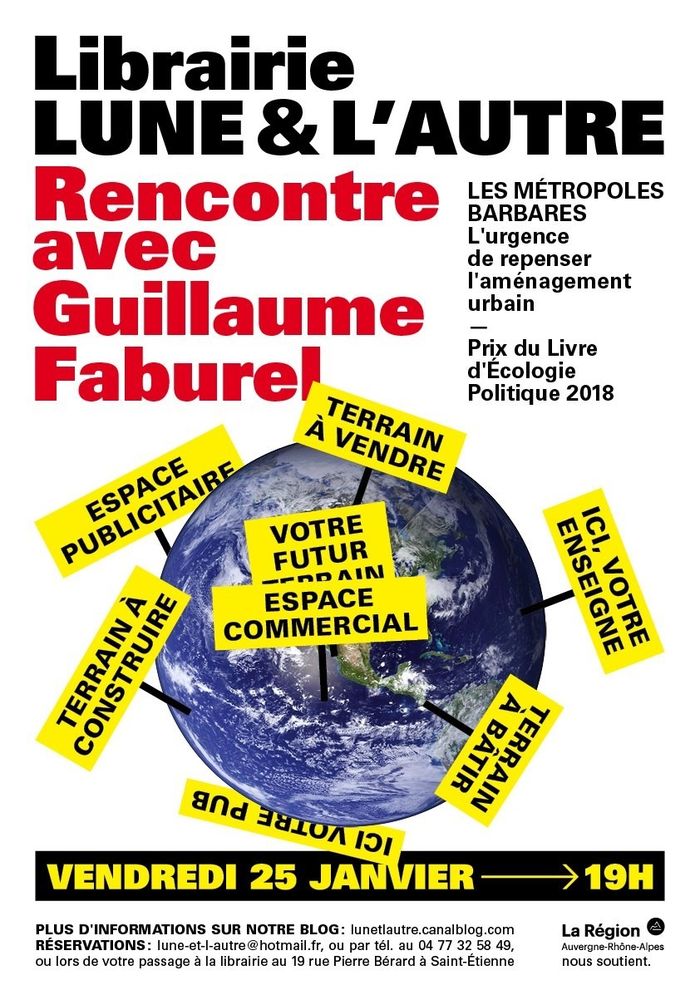 (rencontre-débat) autour du livre « Les métropoles barbares » de et avec Guillaume FABUREL
