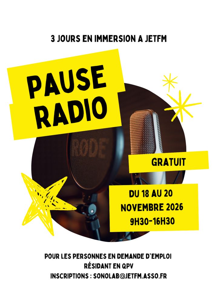 Stage radio à Jet FM – Saint-Herblain