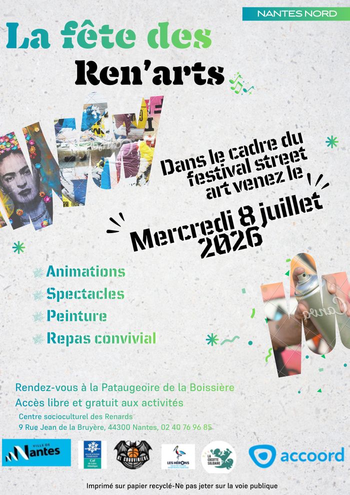 Fête des Ren'arts - Festival Street Art Nantes Nord