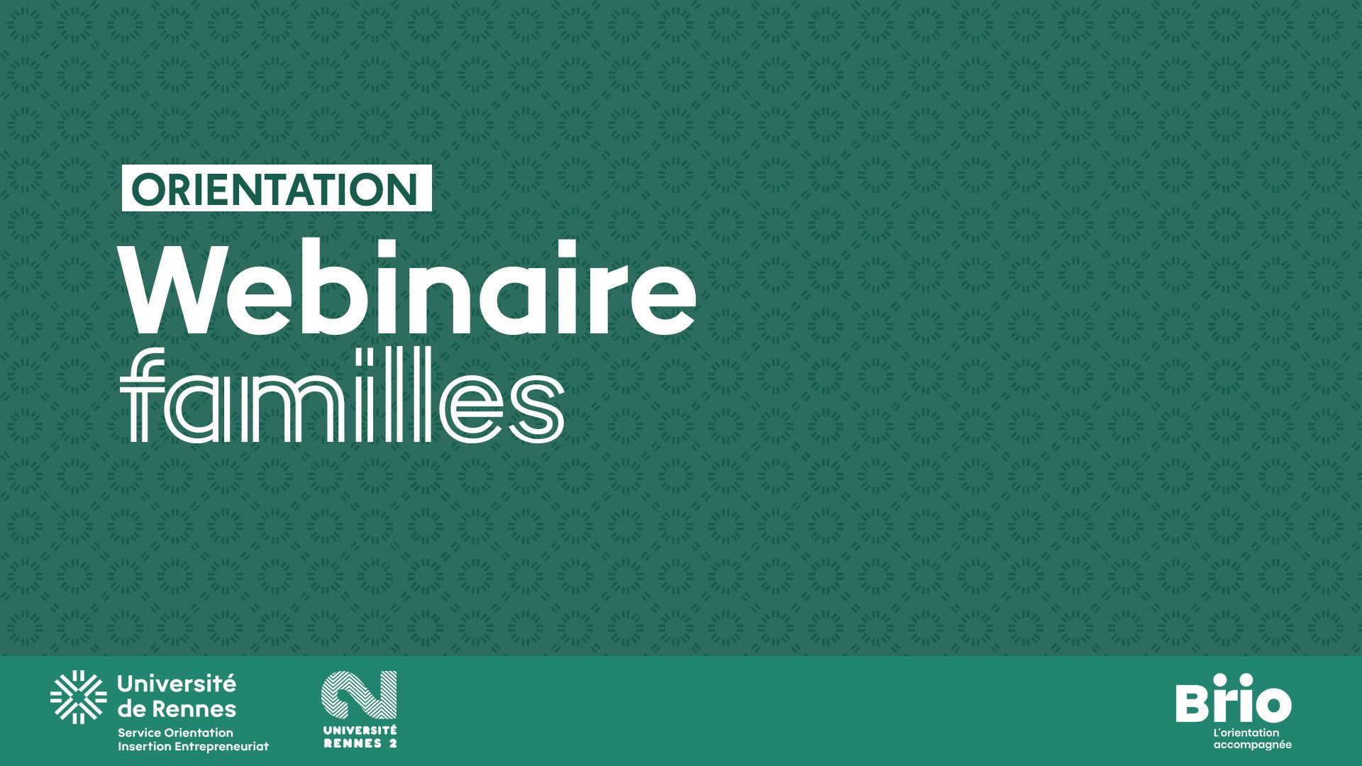Webinaire familles