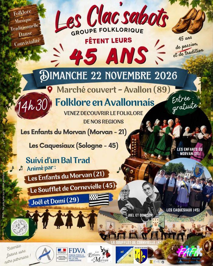 Folklore en Avallonais - les 45 ans des Clac'sabots
