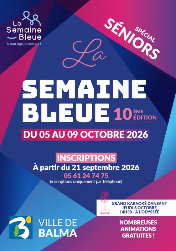 La Semaine Bleue - Du Lundi 5 au Vendredi 9 octobre