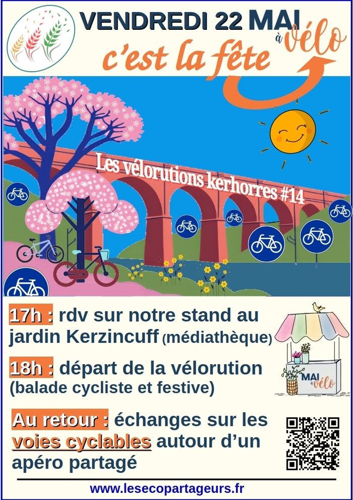 Vélorution Kerhorre et échanges sur les voies cyclables de la commune