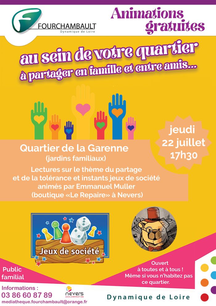 Animation au sein des quartiers : « la médiathèque vient à votre rencontre… »