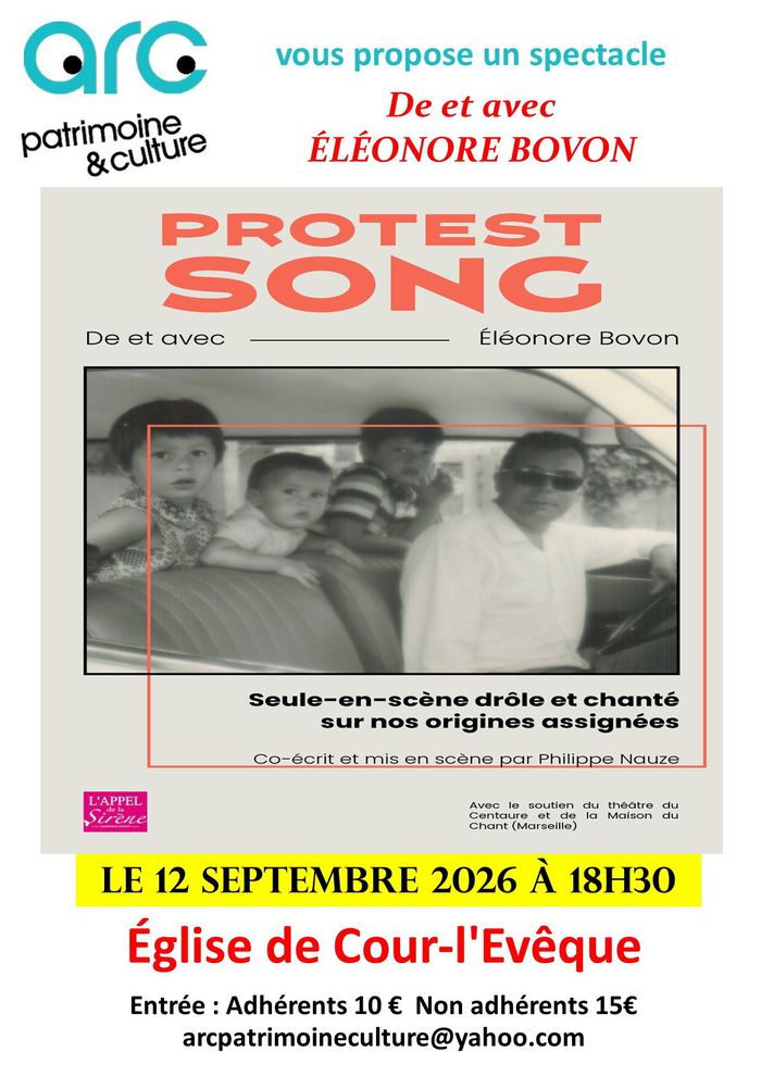 Affiche, Protest Song, chant et humour