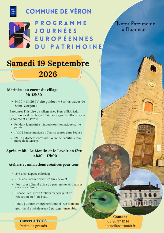 Visite guidée « Sur les traces de St-Gorgon » de l'église St Gorgon -St Dorothée à la source et au lavoir.