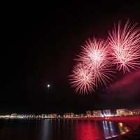 Feu d'artifice à Canet Sud