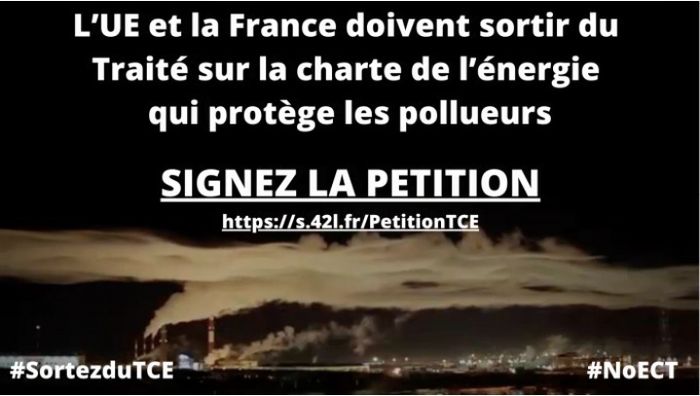 (pétition) NON au Traité sur la charte de l'énergie.