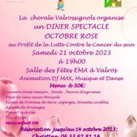 Soirée gala avec les Valrossignols au profit d'octobre rose