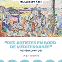 Conférence : Des artistes en bord de Méditerranée