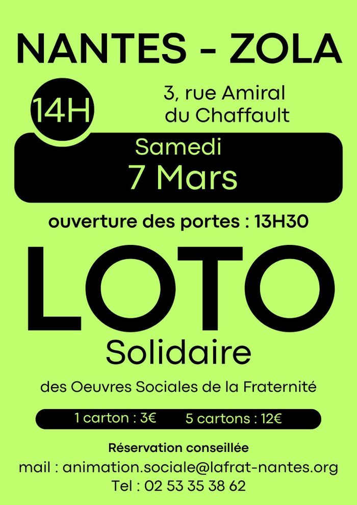 Loto Solidaire de la Frat'