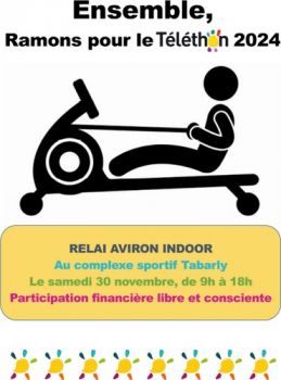 Relai Aviron Indoor - Ramer pour le Téléthon