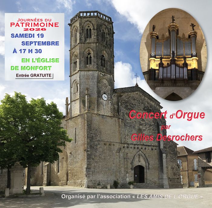 Concert musique classique orgue de 32 Montfort