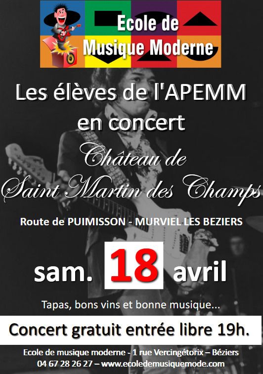 Concert des élèves de l'école de musique moderne de Béziers