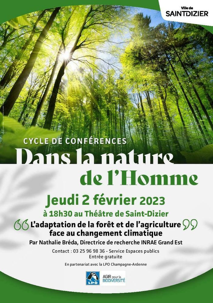 Conférence: L'adaptation de la forêt et de l'agriculture face au changement climatique.
