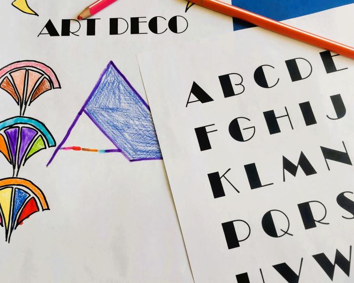Atelier famille Typo Art Déco
