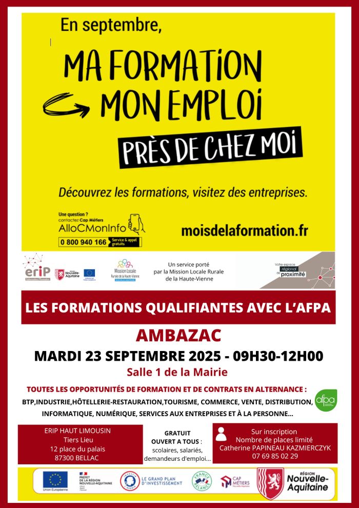 Venez découvrir les formations que dispense l'organisme de formation AFPA