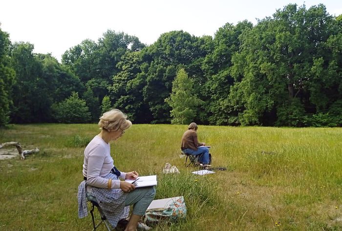 Dans un lieu choisi, peindre d'après ce que l'on voit