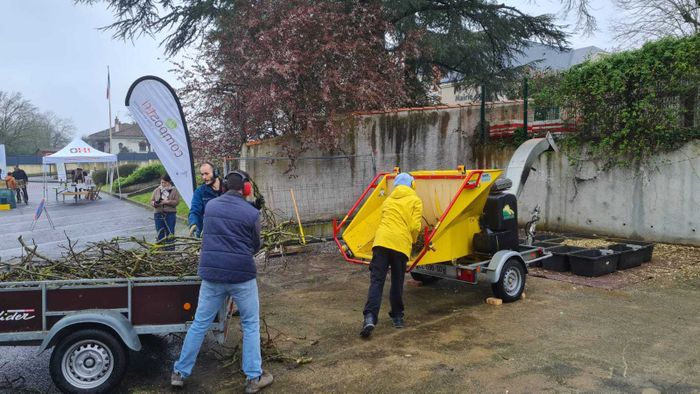 Opération de broyage et sensibilisation au compostage