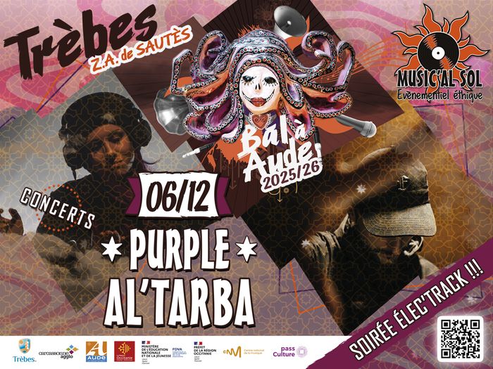 Soirée électro – le 6 décembre – DJ sets de AL’TARBA + PURPLE