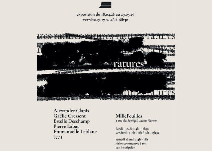 Ratures - Exposition collective