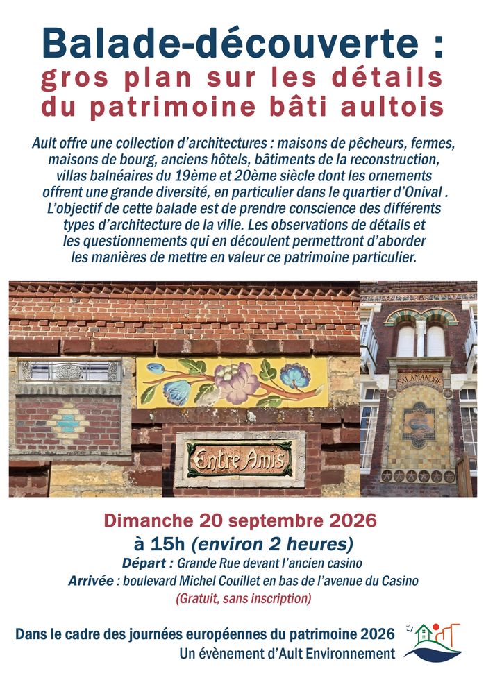 Balade-découverte : gros plan sur les détails du patrimoine bâti aultois