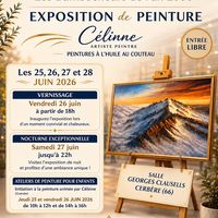 Exposition de peinture au couteau Célinne