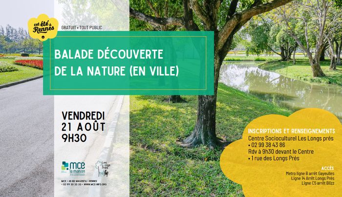Balade découverte de la nature (en ville, aux Gayeulles)