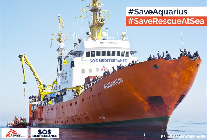 (mobilisation solidaire) ⚡URGENT⚡ SOS MEDITERRANEE appelle l’ensemble de la société civile à se mobiliser pour sauver l’Aquarius