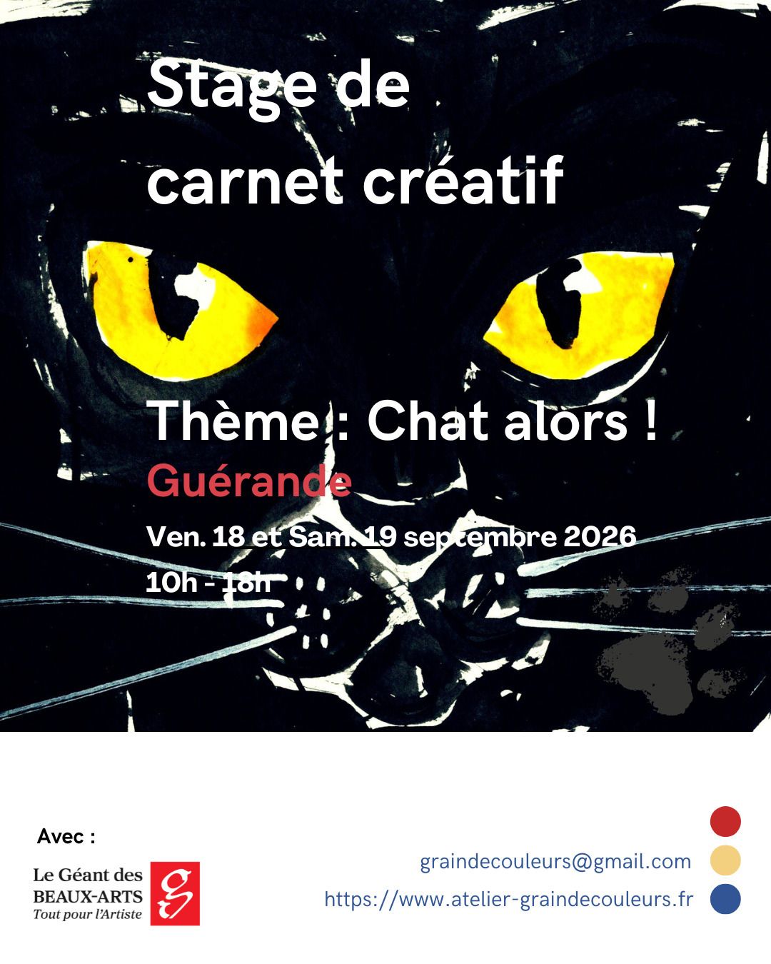 Carnet créatif - "Chat alors !"